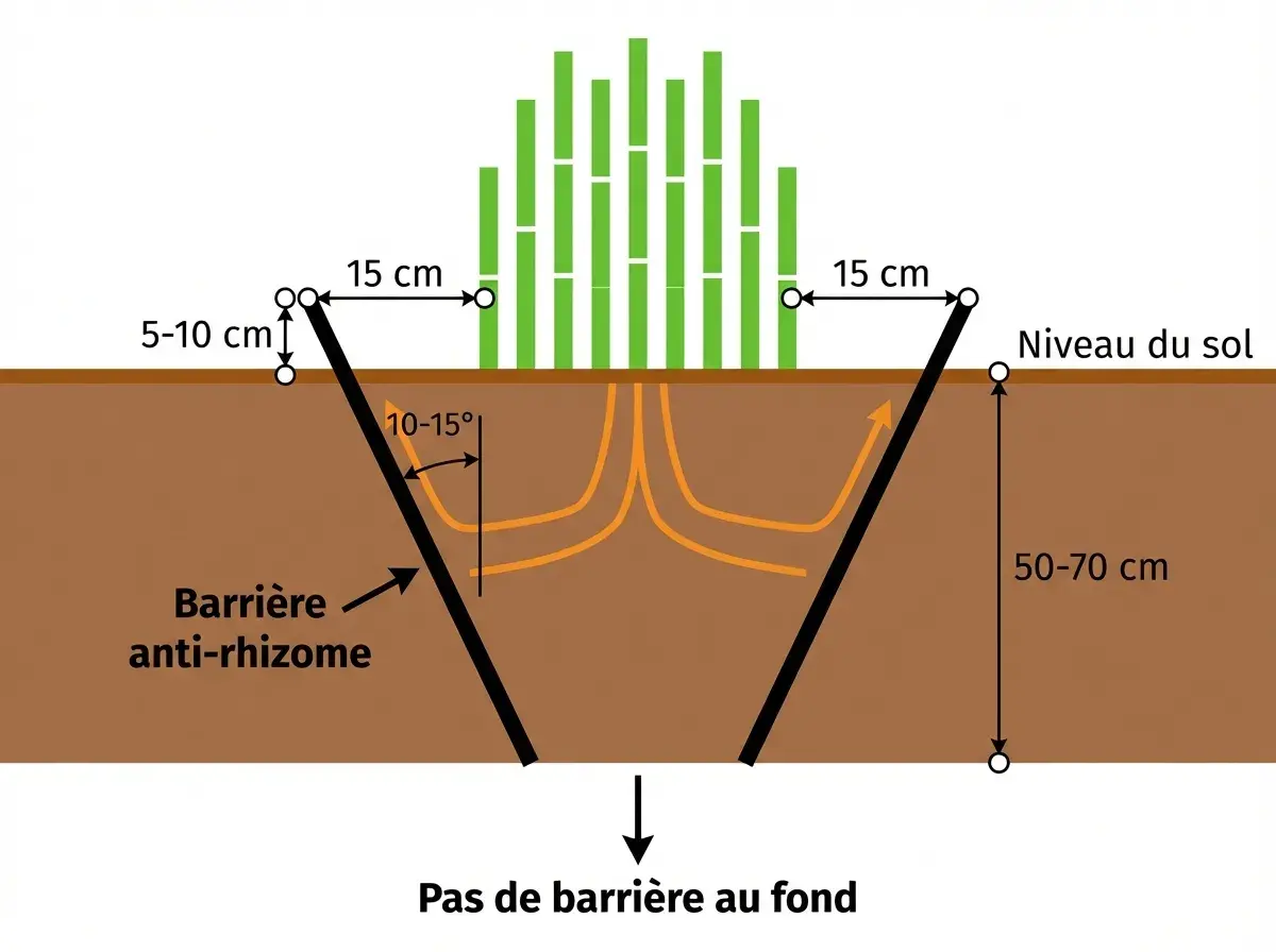 barrière anti-rhizome
